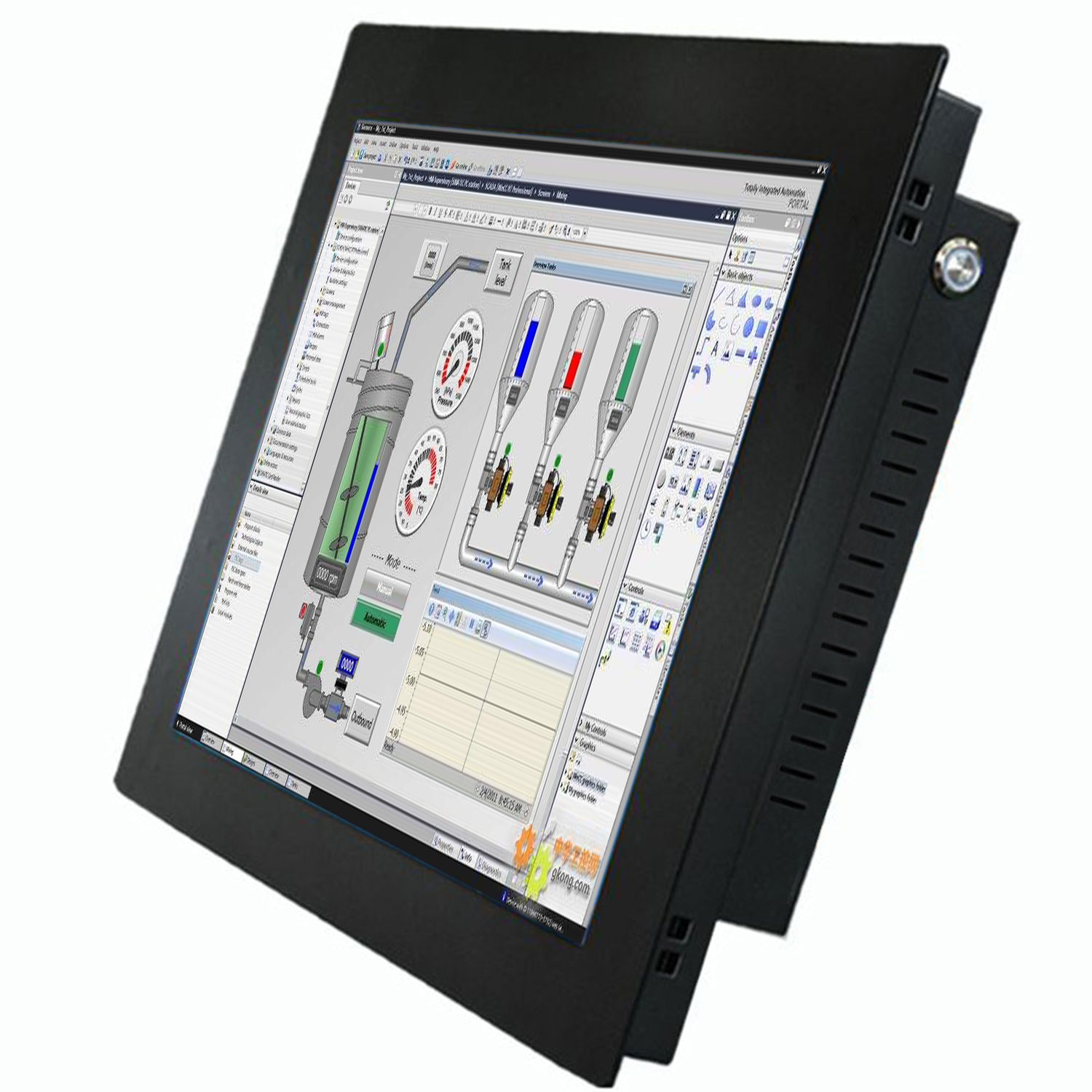 17 19 21.5 Inch industrial touch computer all in one panel tablet pc with resistive touch screen built-in wifi for win10 pro