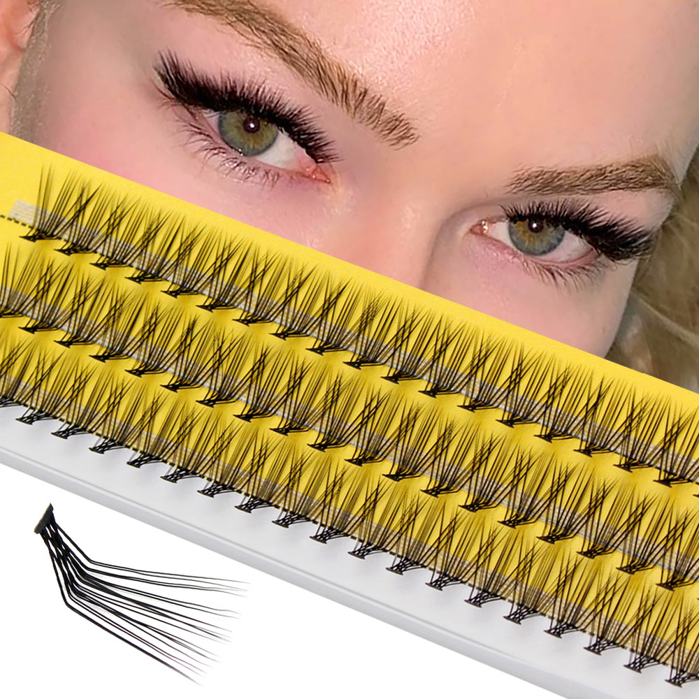 Super Bunch новые L Curl норковые накладные ресницы 60 кластеров лампель для макияжа 20D наращивание ресниц отдельные ресницы ручной работы