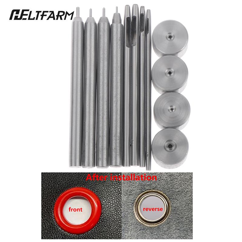 3 Mini Dây Giả Grommet Lắp Đặt Dụng Cụ Dập Lỗ 1.5Mm 2Mm 2.5Mm Lỗ Nhà Búp Bê Quần Áo Tự Làm Các Bộ Phận phụ Kiện