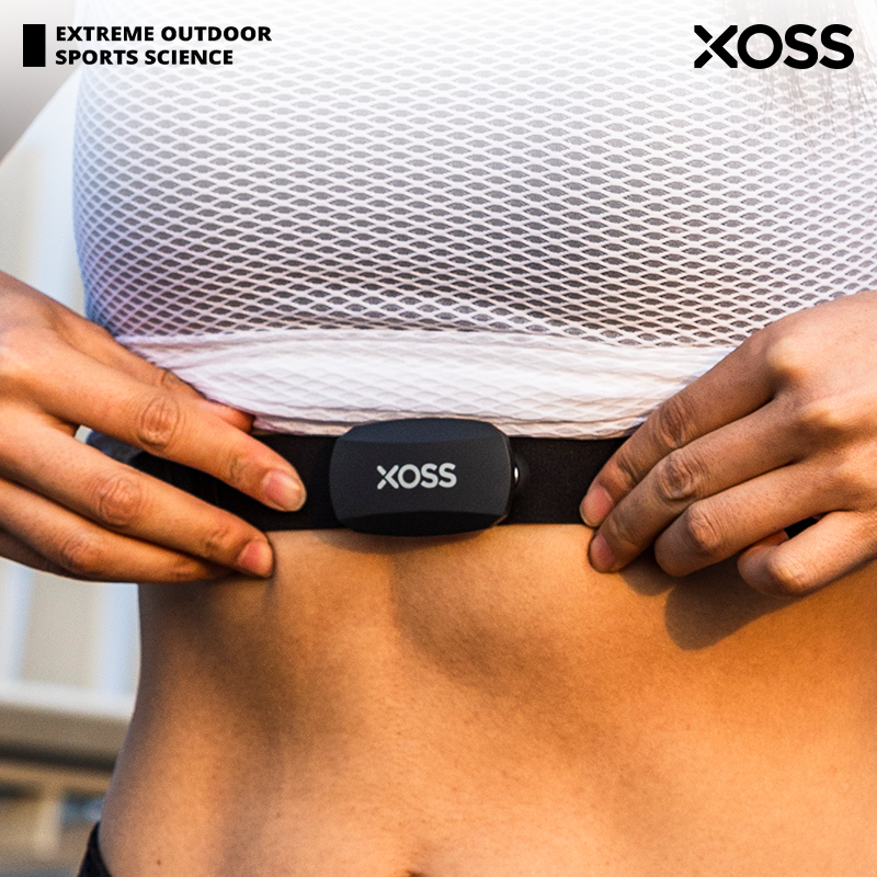Xoss สายรัดหน้าอก X2เซ็นเซอร์หัวใจ HRM จอภาพบลูทูธ ANT + ไร้สายเซ็นเซอร์จักรยานสมาร์ทฟิตเนสสุขภาพสำหรับขี่จักรยานวิ่ง