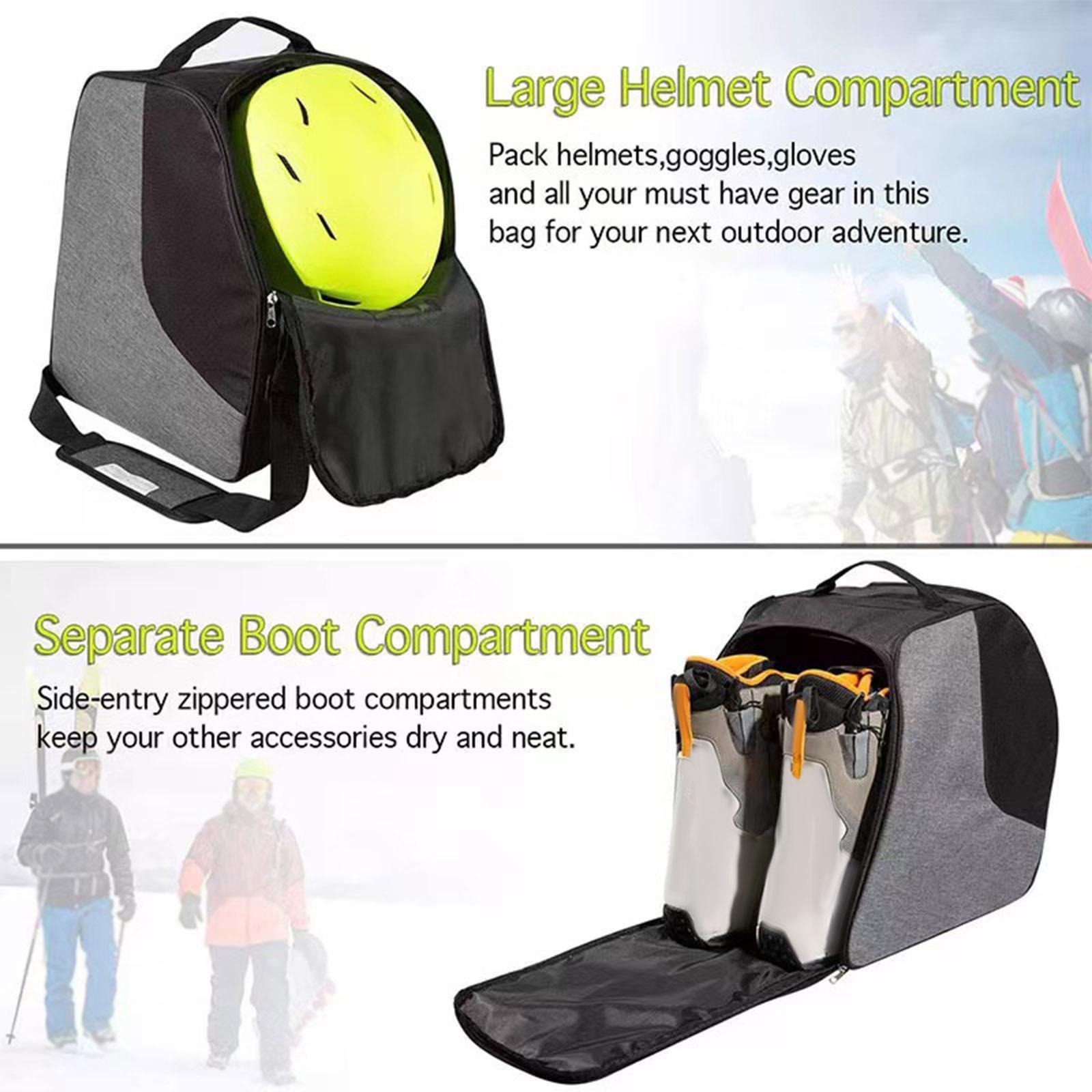 Bolsa para botas de esquí y nieve de invierno, bolso portátil para ropa de esquí, guantes, equipaje, bolso cruzado para viajes, snowboard, deportes de invierno al aire libre
