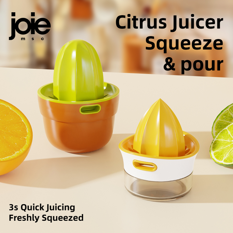 Joie Lemon Squeeze & Pour เครื่องคั้นน้ําผลไม้แบบแมนนวล Reamers Cup สําหรับใช้ในบ้าน - บีบส้ม มะนาว และผลไม้อื่นๆ สําหรับน้ําผลไม้สด
