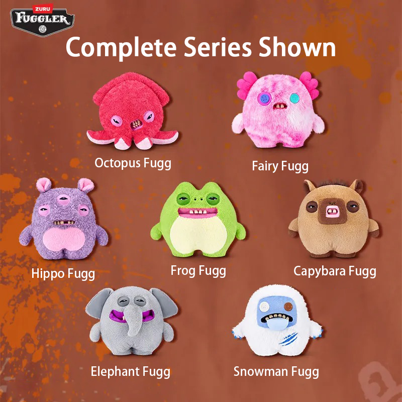 Fuggler Chonky Series 38CM Plush Toys Funny Ugly Teeth Monster Dolls Cute Animal Sofa Ornament Throw Pillow Kids Adult Gift