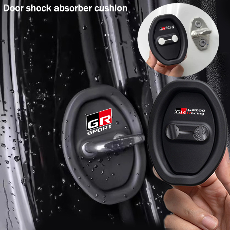 ฝาครอบกุญแจรถยนต์ซิลิโคนแบบยืดหดได้ 4 ชิ้น กันน้ำ กันสนิม สำหรับ GR Sport Yaris Gazoo Racing Corolla RAV4 CHR