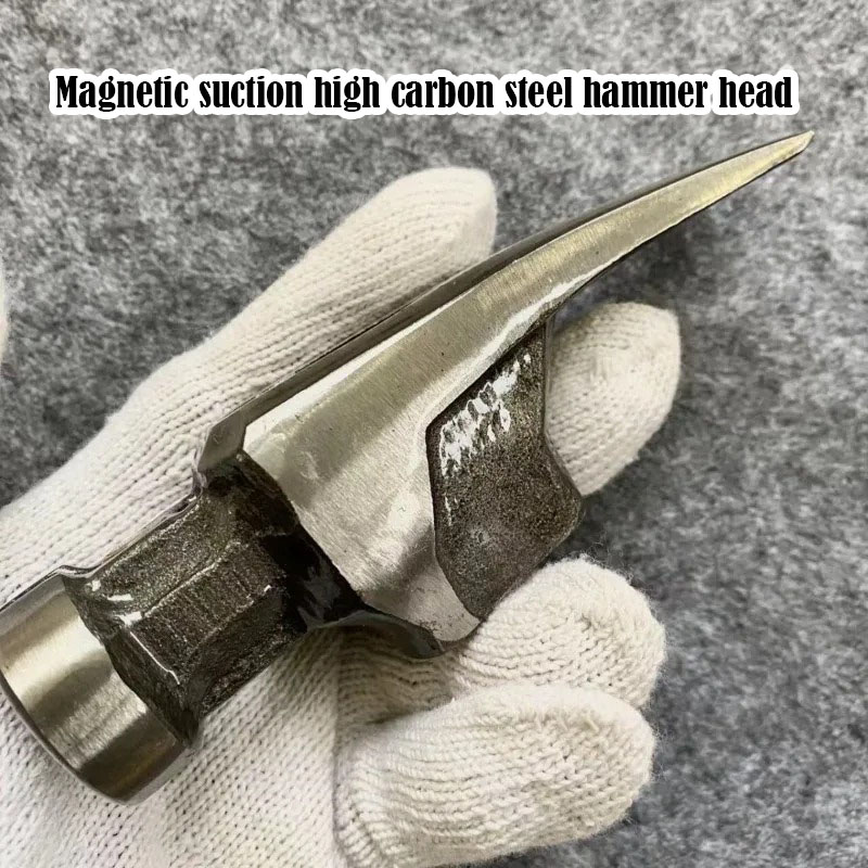 Cabeça de martelo de garra, aço de alto carbono, carpintaria, ferramentas de trabalho profissionais, acessórios de martelos, ferramentas de construção multifuncionais
