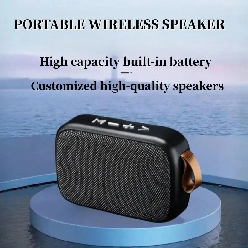 Mini alto-falante de tecido portátil sem fio soundbar bluetooth 5.0 ao ar livre indoor esporte alta fidelidade alto-falante j suporte cartão tf rádio fm l