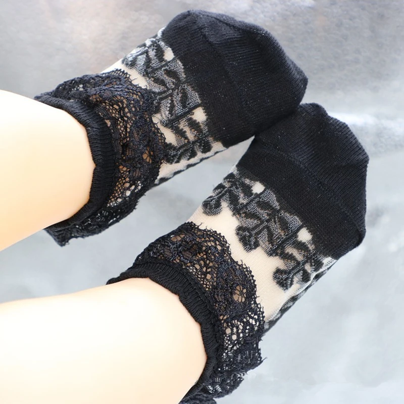 Summer Cute Lace Flower Baby Socks Newborn Infant Baby Girl Socks Princess Cotton Mesh Socks for Girls Birthday Gifts
