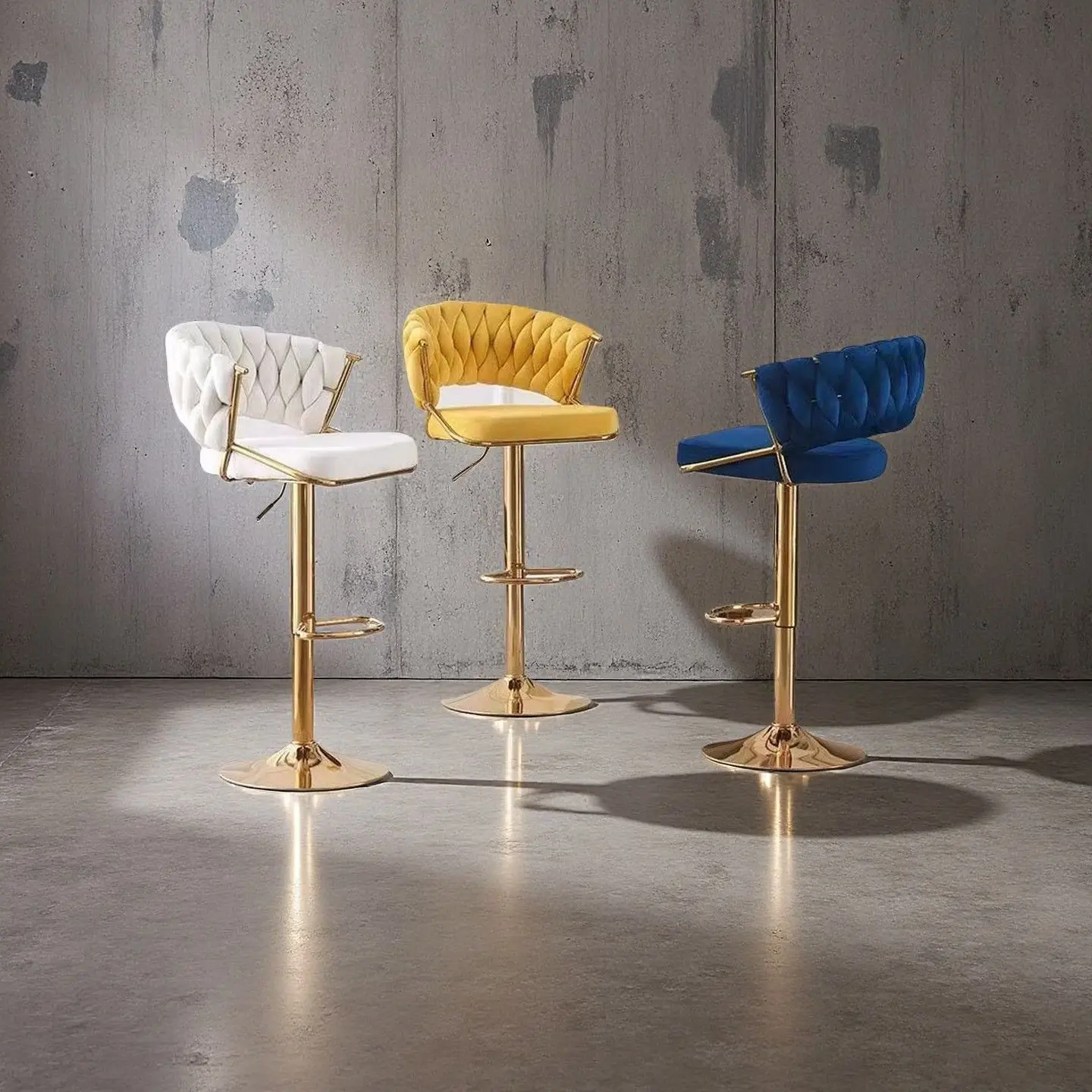 Tabouret de Bar artisanal en métal, îlot de cuisine à domicile, pied haut, Table à manger, chaise de Bar, réception, ascenseur rotatif, barres de caisse enregistreuse