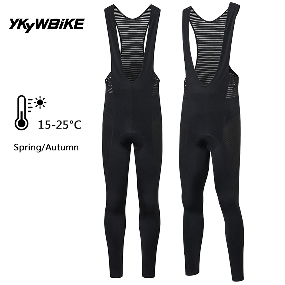 YKYWBIKE-Pantalon à bretelles de cyclisme pour homme, Pro Bike, Long Cool, Respirant, Ride fjQuick Dry, Road Tight, VTT, Printemps, Automne,