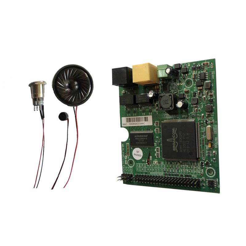 Intercom PCB Board Control Board com Mic Speaker, VoIP Emergency Intercom, SIP, Botão de emergência