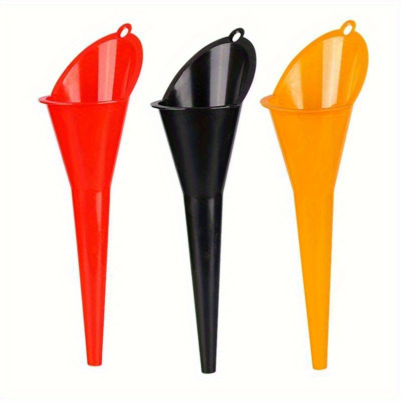 3 pz Auto Stelo Lungo Imbuto Benzina Olio Strumenti di Riempimento Carburante Anti-spruzzi Olio di Plastica Imbuto Moto Strumenti di Rifornimento