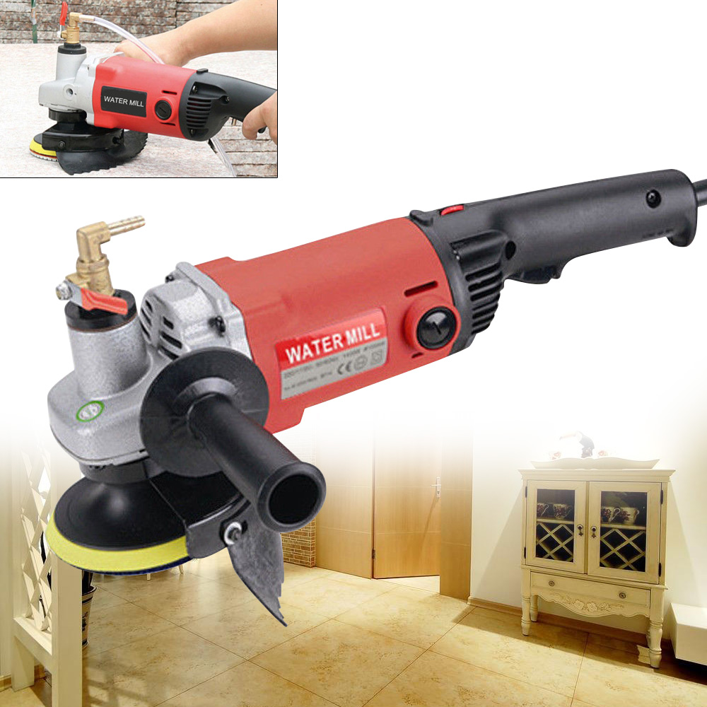 1.4kw Professionele Natte Polijstmolen Steen Polijstpads Kit Variabele Snelheid Polijsten Slijpmachine Voor Marmer Graniet