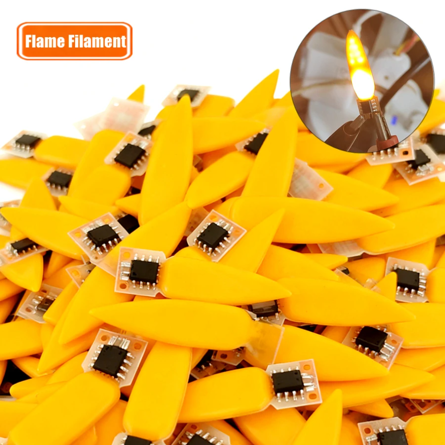 2/1 Modi 100 ~ 1PCS Pro Box 3V Led-Blitz Kerzen Edison-birne Flamme Filament diode Geburtstag Party Dekoration Glühbirne Zubehör