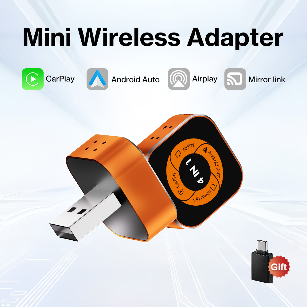 Adaptador Bluetooth estable Original FLIXIVI 4 en 1 CarPlay Android Auto AirPlay Mirror Link, de cableado a inalámbrico, para Volvo, Benz, MG, Kia