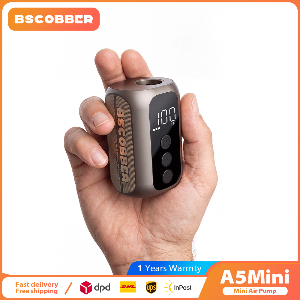 BSCOBBER A5mini Pompka do Opon 100PSI Wysokociśnieniowa Przenośna Bezprzewodowa Pompka Powietrza Akumulatorowa Akcesoria Rowerowe