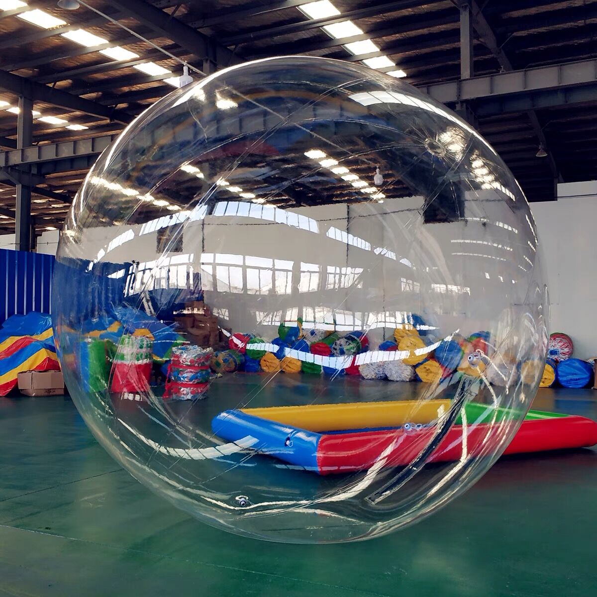 HIBADOU-Ballon Gonflable Zorb en TPU, Balle de Marche dans l'Eau, Hamster Humain, Équipement de Jeu Aquatique, Phtalball Transparent, 2m