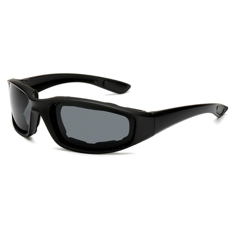 1 szt. Okulary przeciwsłoneczne sportowe unisex z ochroną UV, wyściełane, do jazdy motocyklem i aktywności outdoorowych