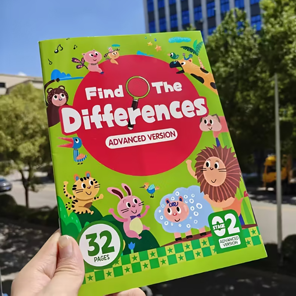 Hidden Differences Activity Book, | Attention and Concentration Training | Visual Perception Skills, Find the Differences Game