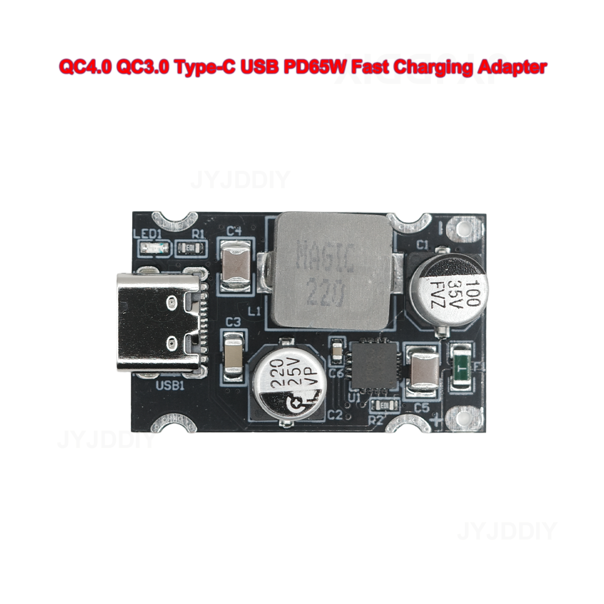 QC4.0 QC3.0 Typ-C USB PD65W Schnellladeadapter DC8-32V 3,25A 65W Step Down Modul für Huawei SCP/FCP Apple PD