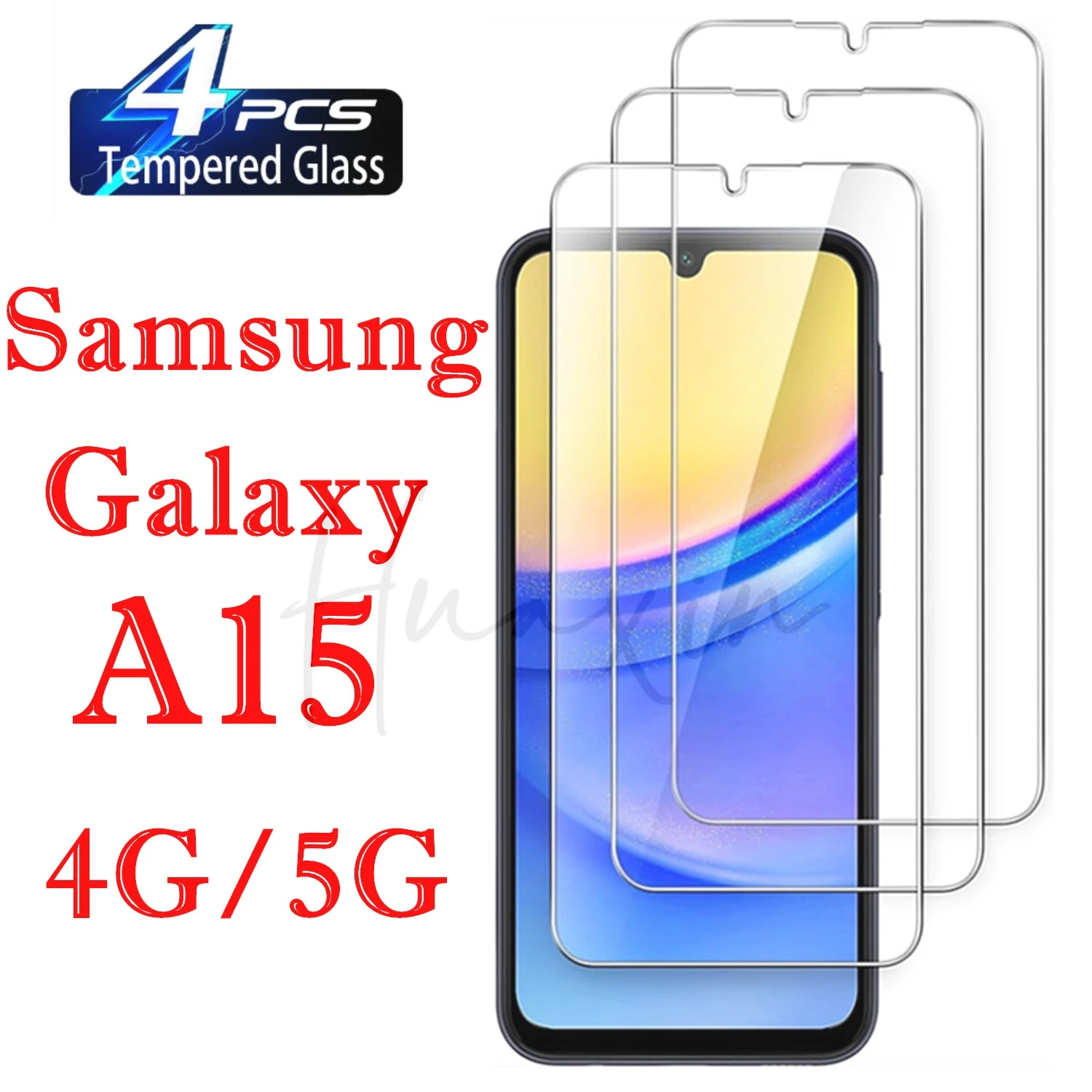 Protector de pantalla de vidrio templado 99D para Samsung Galaxy A15 5G A15 4G, 1 a 4 unidades