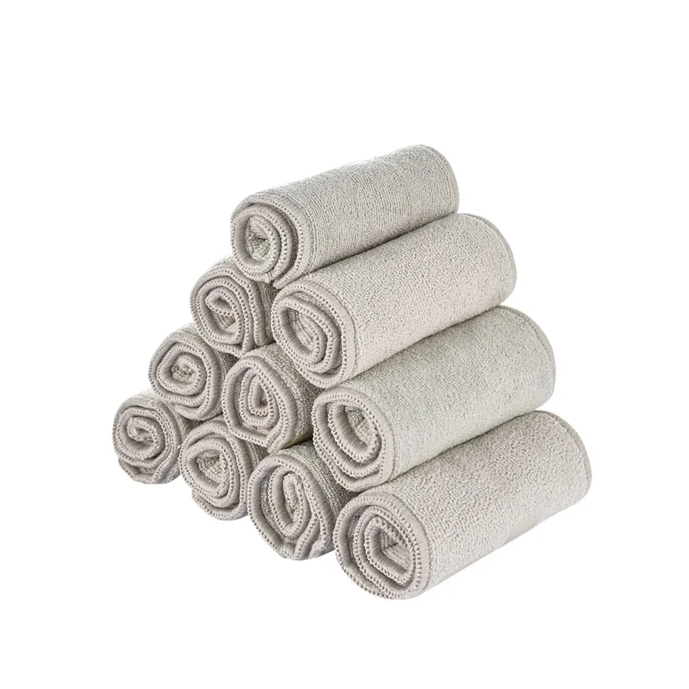 3 warstwy szara mikrofibra 10 szt. Pieluszka materiałowa wkładka do pieluchy superchłonna 35x13,5 cm dopasowana pieluszka z kieszonką dla niemowląt