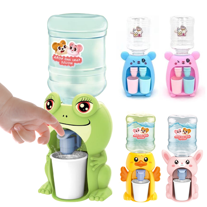 Kinder Mini Dual Wasser Dispenser Spielzeug Nette Wasser Saft Milch Trinkbrunnen Simulation Küche Spielzeug für Jungen Mädchen Geschenk