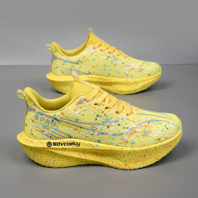 Laufschuhe mit Carbonplatte 2026 Marathon Dämpfung Herren Sport Atmungsaktiv Leicht Damen Bequeme Athletische Rutschfeste Sneakers