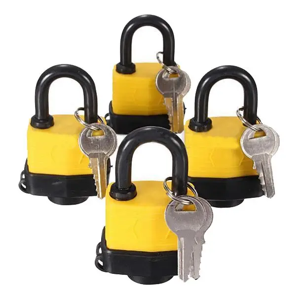 Cadenas étanche à clé similaire, tampon stratifié, même clé, porte de porte, salle de bain, T Knowing, 4 pièces, 40mm