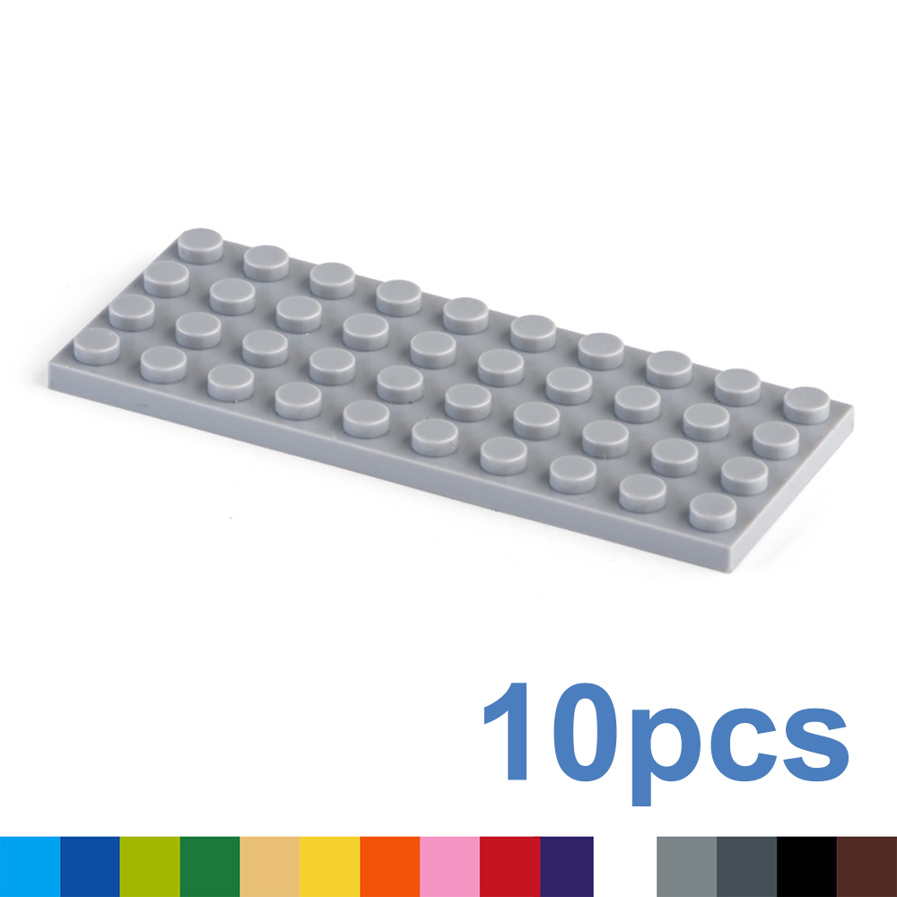 Bloques de construcción de figuras delgadas para niños, 10 piezas, 4x10 puntos, juguetes educativos creativos para niños, tamaño Compatible con 3030