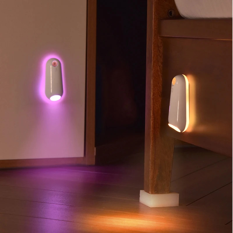 Toilet Night Light LED Toilet Light Rechargeable Motion Sensor Toilet Seat Light Smart Toilet Light for Home Bathroom Corridor