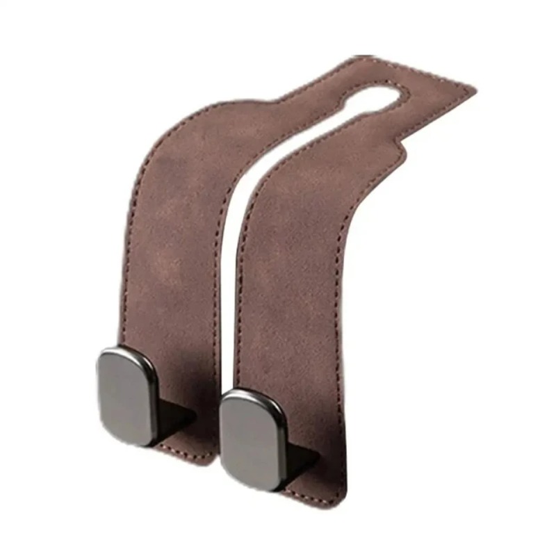 2-in-1 autohaken voor de achterbank – universele hoofdsteunhangerclip met dubbele haken voor opbergen, het organiseren van tassen en auto-interieur