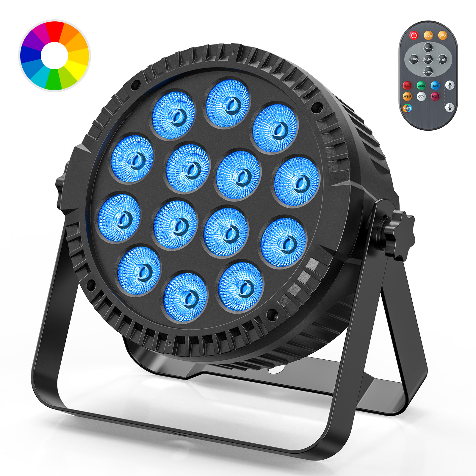 U'king 80w par light bühnen licht 4 in 1 rgbw 14leds bühnen effekt licht dmx512 par light mit fernbedienung für ktv bar dj disco