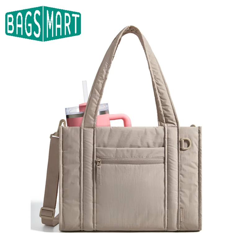 BAGSMART Kleine draagtas voor dames Lichtgewicht crossbodytas met ritssluiting Mini-schoudertas voor reizen, werk, college