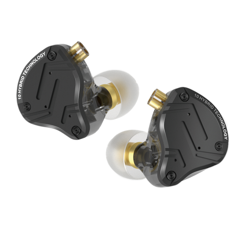 KZ ZS10 PRO X amélioré 1DD + 4BA pilote hybride HiFi dans l'oreille écouteurs avec câble 0.75mm 2 broches pour musicien Audiophile DJ