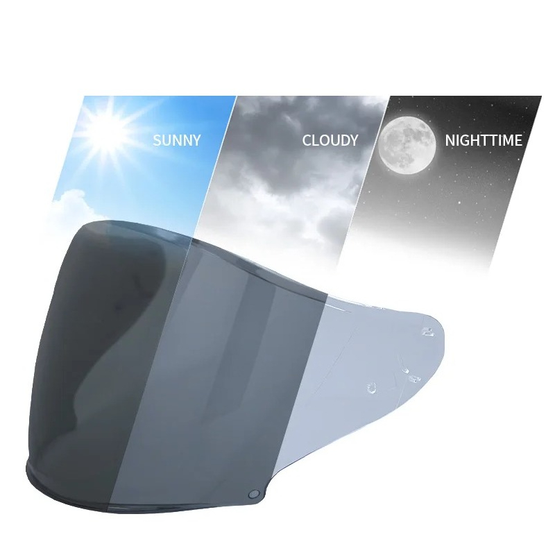 Photochromic Visor สําหรับ SHOEI J-Cruise 1/2 J-Force 4 CJ-2 หมวกกันน็อครถจักรยานยนต์เลนส์เปิด Face Shield Capacete motosiklet de casque