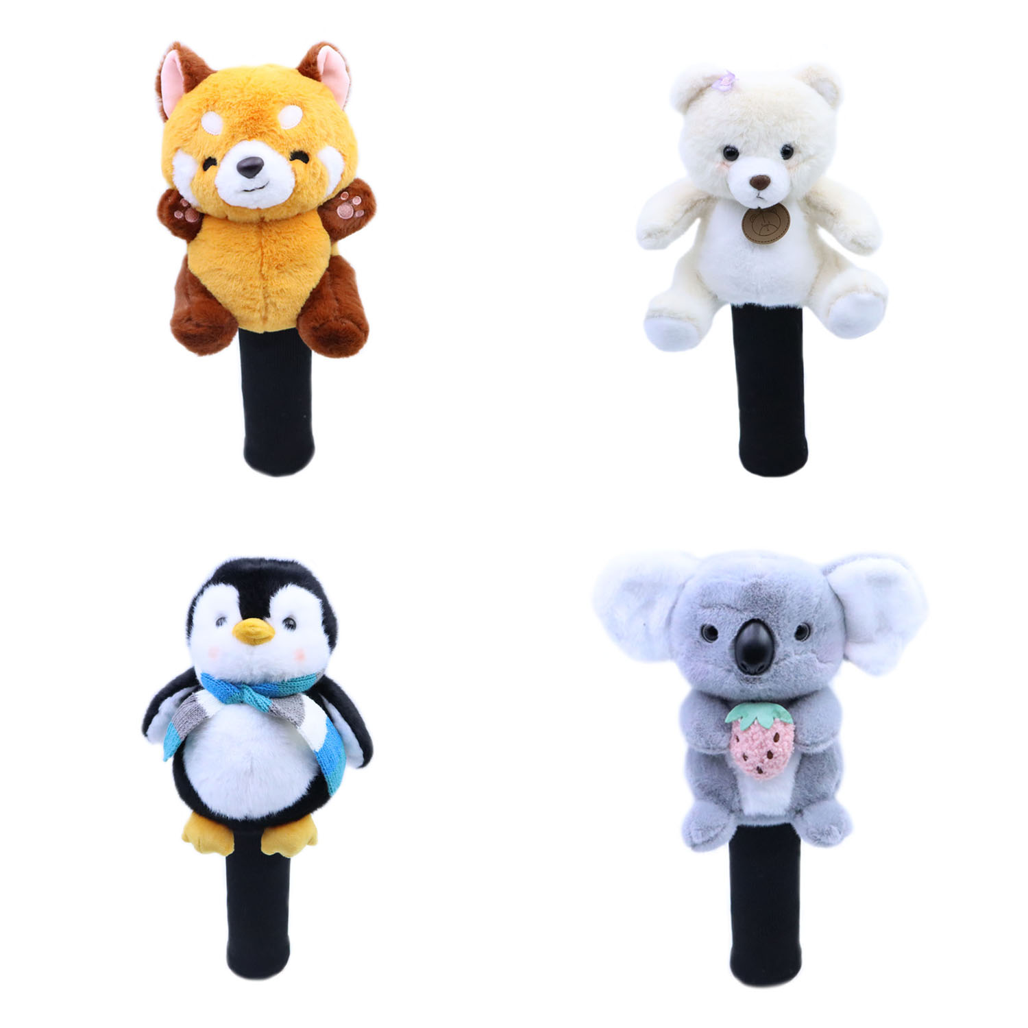 2024 New Cute Plush Animal Golf Wood Head Covers Golf Driver Fairway Headcover Protecter Mascot Novelty Cute Gift Bear Eleplant
