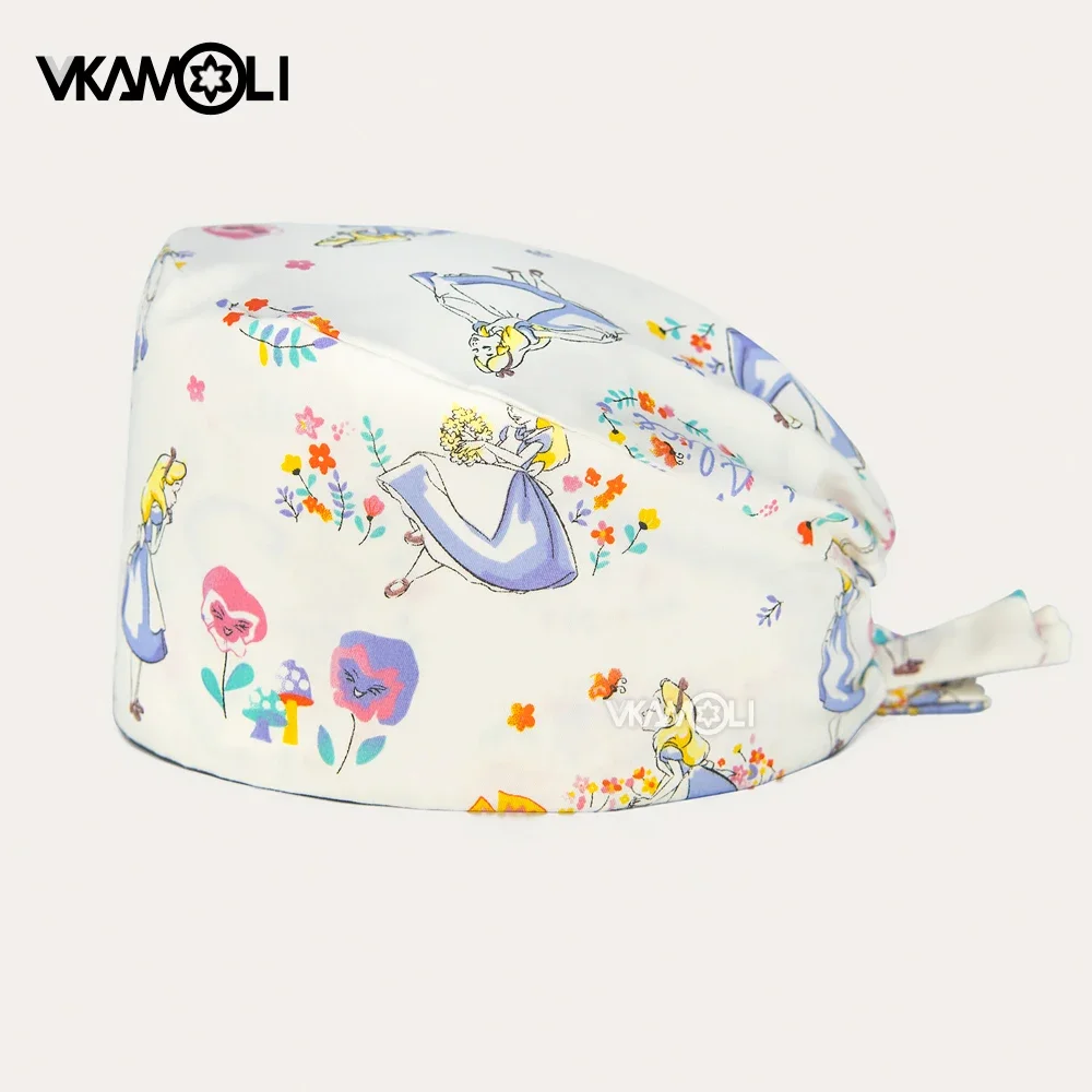 Gorro de enfermera para mujer, gorros quirúrgicos, venta al por mayor, gorros de farmacia, gorro quirúrgico para médico de mascotas, novedad de 2024