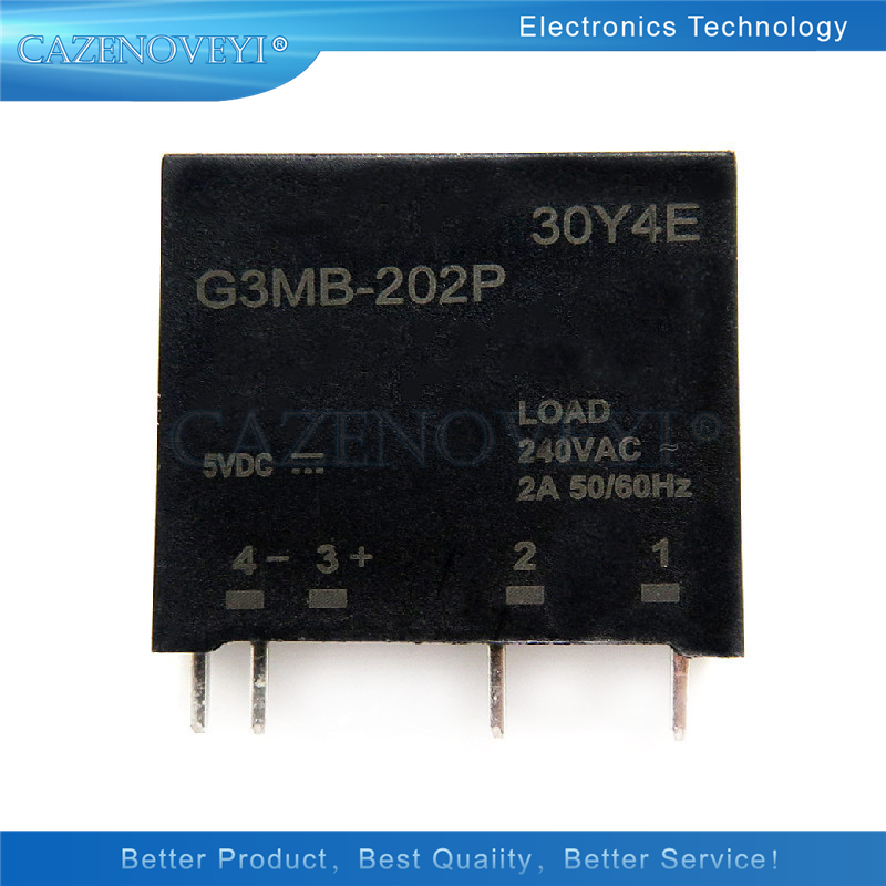 10 teile/los G3MB-202PL Neue original solid state relais G3MB-202P DC-AC PCB SSR In 5VDC, Out 240V AC 2A Auf Lager