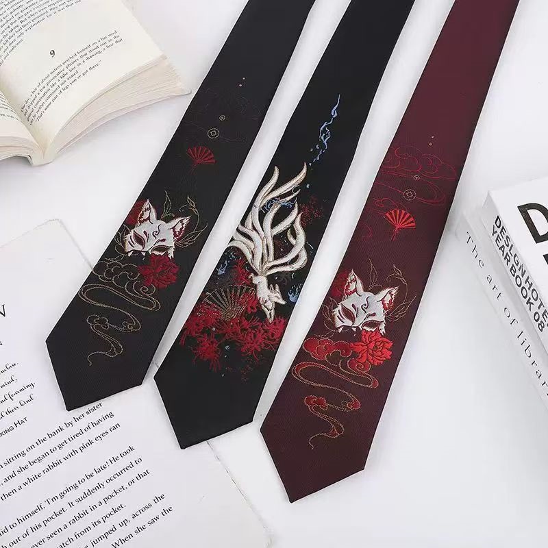 Anime Tie Cosplay Costume Accessories Fox Neck JK Adult unisex Clothing Men Women Kawaii Props Halloween