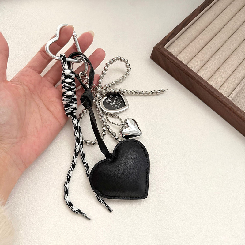 INS Tasche Schlüssel Kette Koreanischen Stil Bogen Telefon Anhänger Kette Herz Charm Strap Geflochtenen Seil Tasche Hängen Dekore Schmuck Geschenk Dekoration