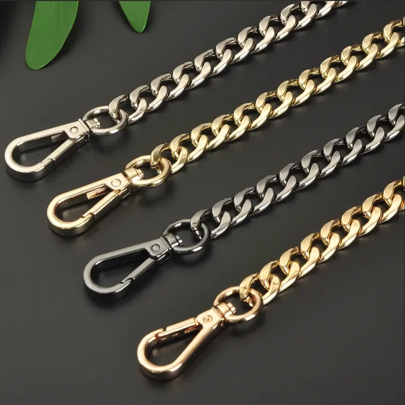 Metalowe akcesoria do łańcuszków, łańcuszek do torebki crossbody, na ramię, przenośny, na nadgarstek, zamienny pasek łańcuszkowy, akcesoria do bagażu, wszechstronna dekoracja.