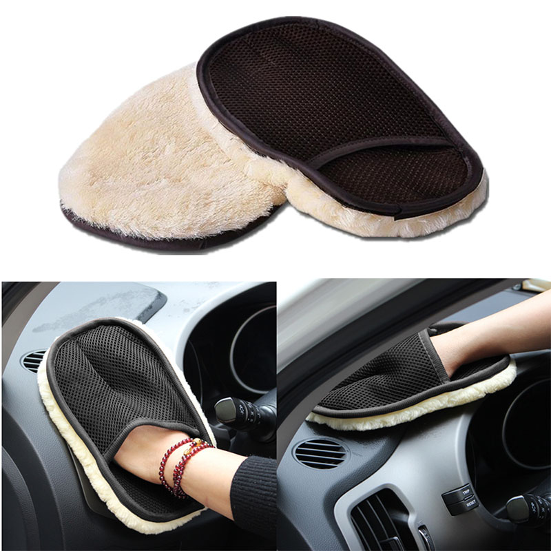 Microfiber Wol Zachte Auto Washandschoen Reiniging Car Reinigingshandschoen Motorfiets Wasmachine Zorg Autolak Wasverzorgingshulpmiddelen