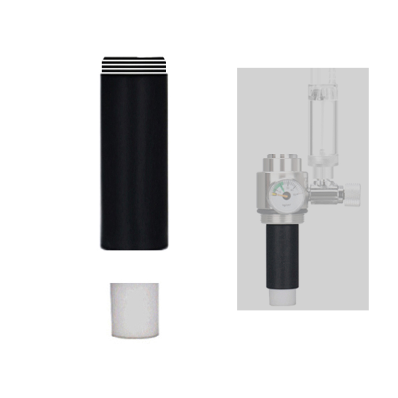 ZRDR acuario CO2 generador de cilindro de gas elemento filtrante tubo de filtro pecera CO2 accesorios de elemento filtrante de fibra de carbono