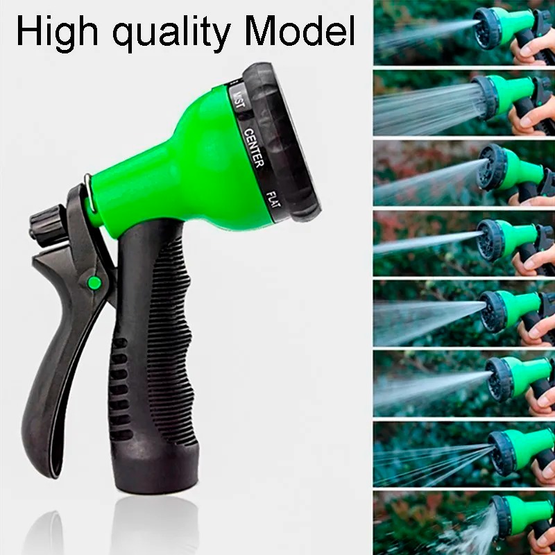 8 Mode High Pressure Garden Water Gun Hose Nozzle Car Washing Yard Water Sprayer Irrigation Pipe Tube Nozzle Sprinkle Tools