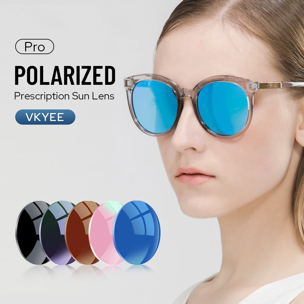 VICKY Polarizzato Grigio Marrone Rosa Viola Blu Serie 1.56 1.61 1.67 Lenti per occhiali da vista per Miopia Ipermetropia