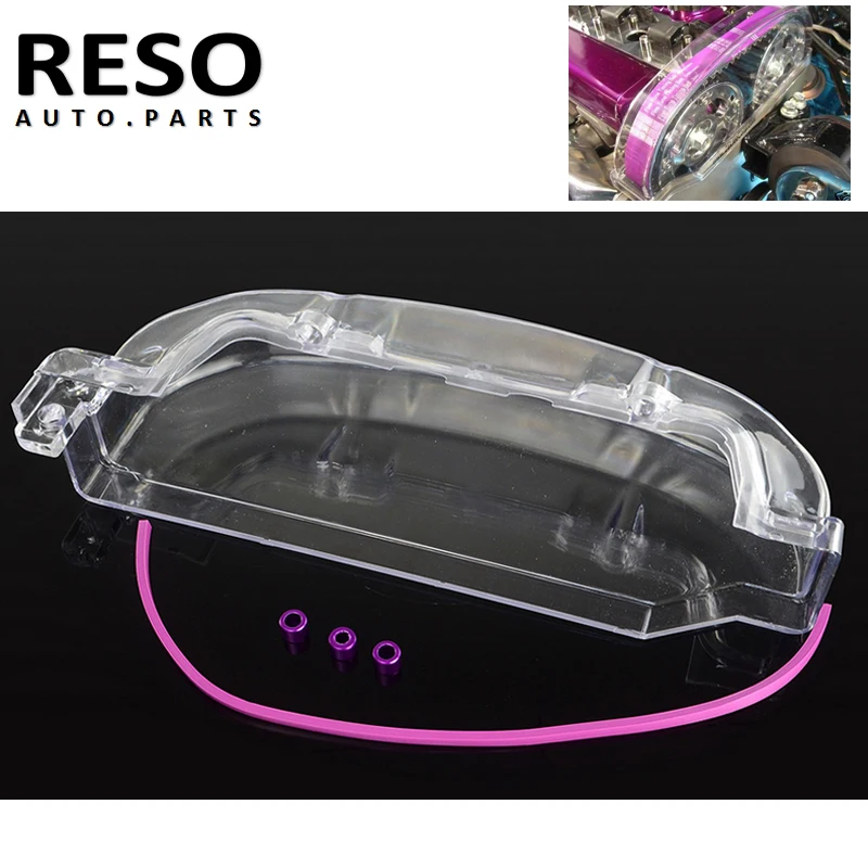 RESO-cercle de poulie d'engrenage à came transparente, courroie de distribution pour Mitsubishi Eclipse 1990 – 1999 avec moteur 4G63 Eagle Talon