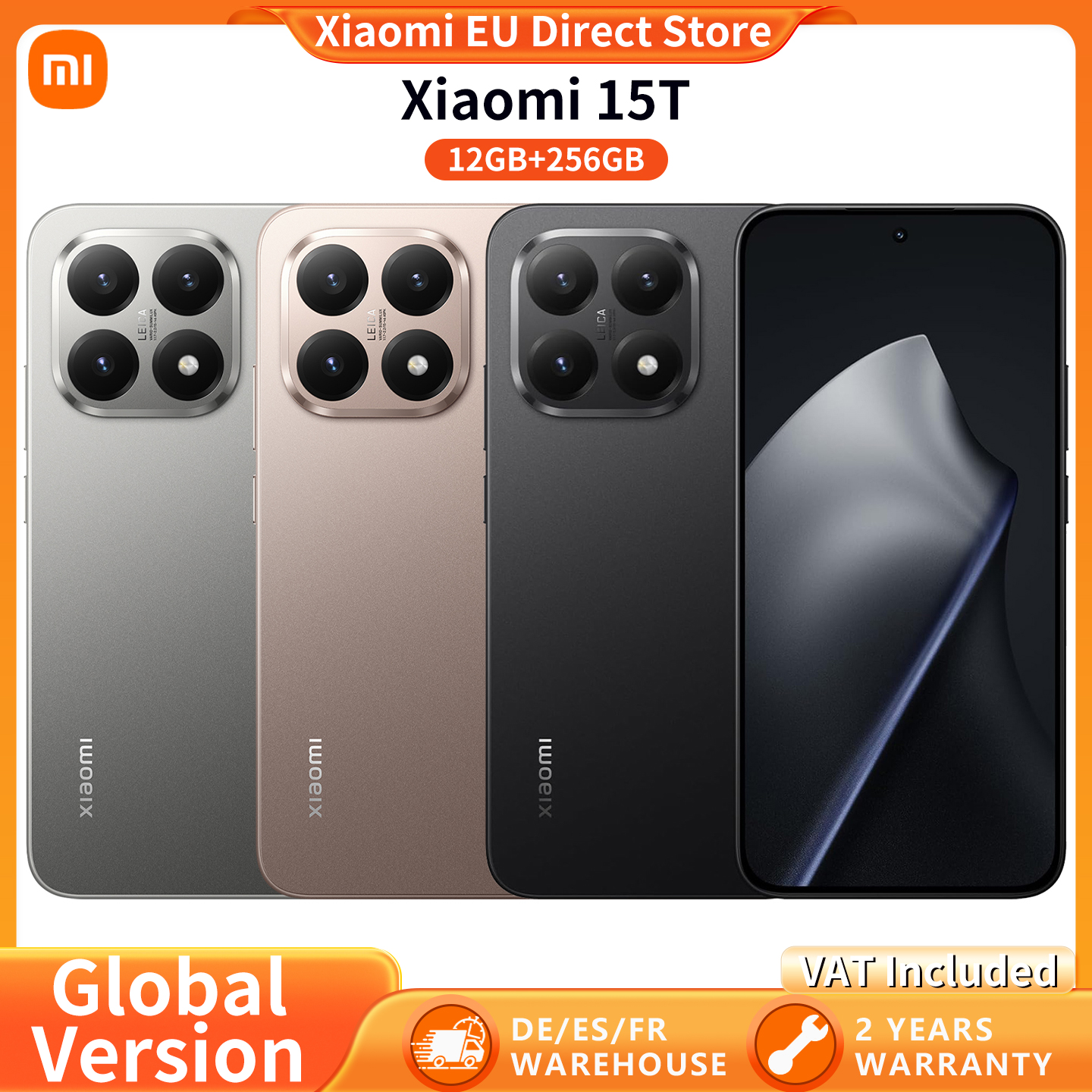 Globalna wersja Xiaomi 15T, ekran 6.83" 120Hz, MediaTek Dimensity 8400-Ultra, optyczny obiektyw Leica Summilux, Light Fusion 800, wyjątkowa wysoka dynamika obrazu, HDR10+, 67W HyperCharge, 5500mAh.