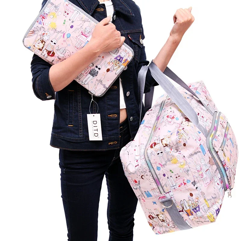 Fodable Travel Duffels Tragetasche, wasserdicht, leicht, tragbar, Gepäck, Reisetasche, Boarding-Tasche, großes Fassungsvermögen zum Einkaufen
