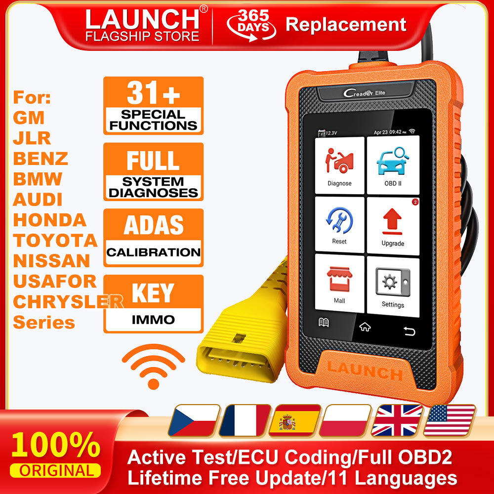 LANCEMENT-Outil de diagnostic automatique X431 OBD2, tous les systèmes, EAU de voiture, mise à jour gratuite en ligne pour GM, BENZ, BMW, AUDI, FORD, harnais, HONDA, TOYOTA