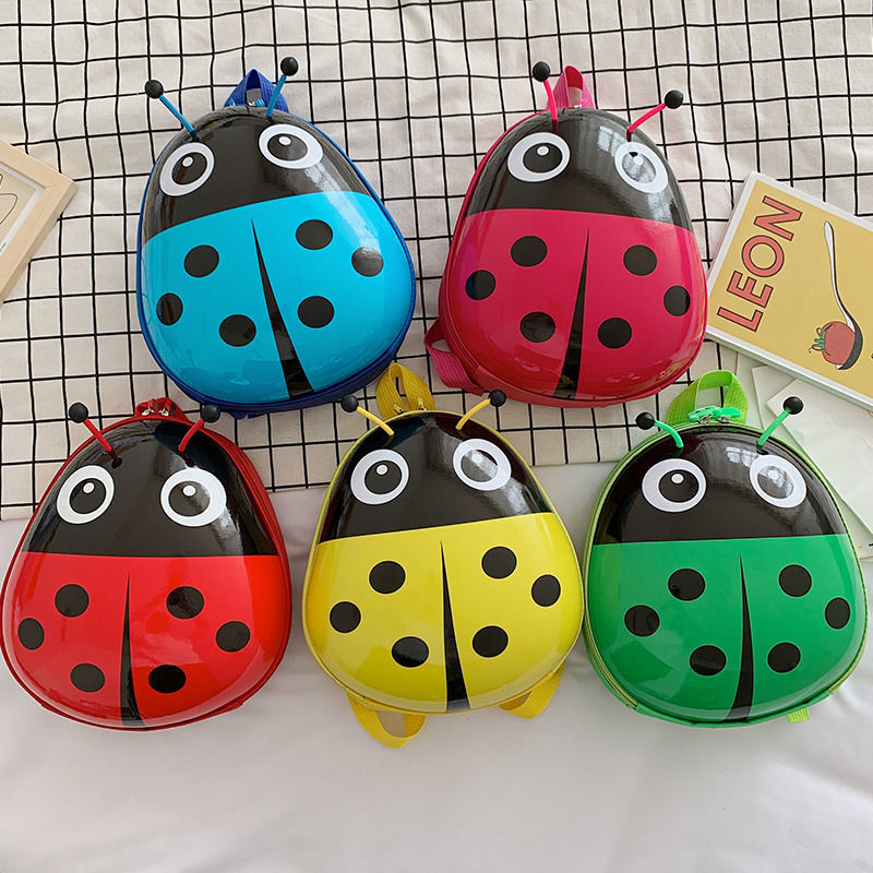 Eggshell Children's Bag Ladybug Pattern Kindergarten Boys And Girls Students Class Backpacks Mochila Escolar School Bags